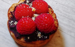Tartaleta de Algarroba y Frambuesas
